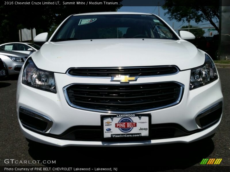Summit White / Medium Titanium 2016 Chevrolet Cruze Limited LT