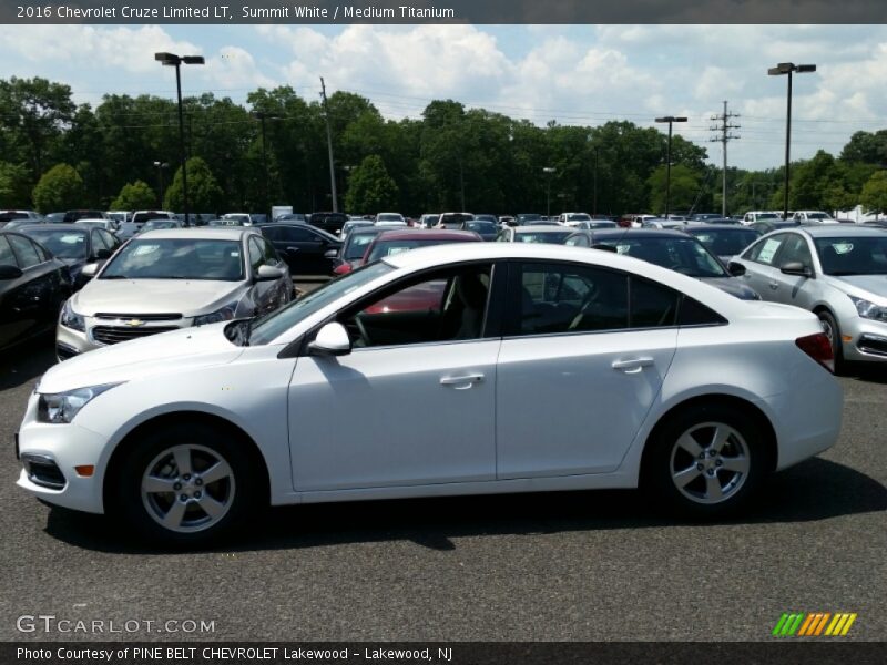 Summit White / Medium Titanium 2016 Chevrolet Cruze Limited LT