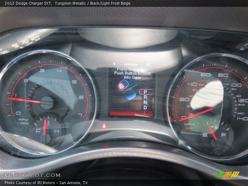 Tungsten Metallic / Black/Light Frost Beige 2012 Dodge Charger SXT