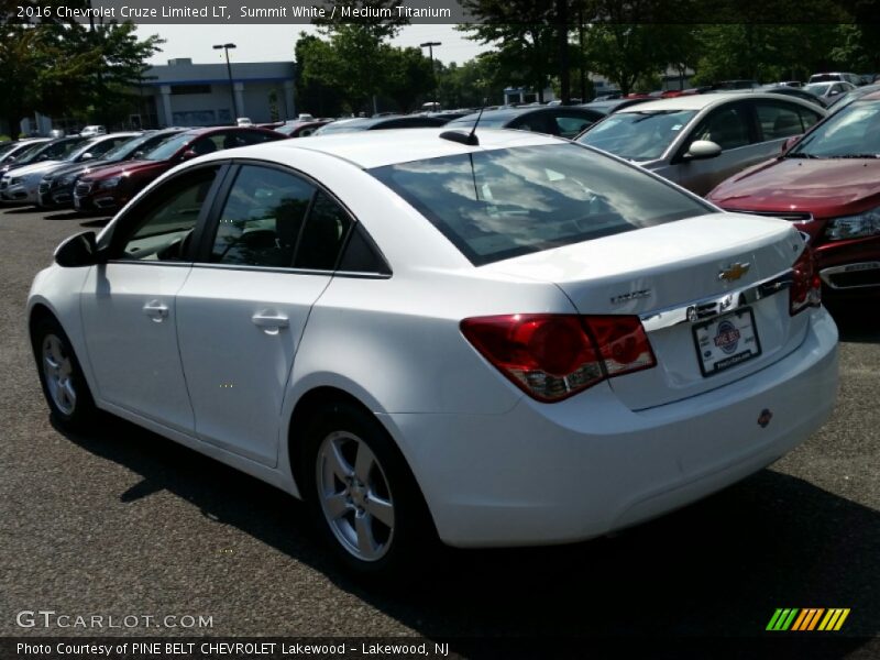 Summit White / Medium Titanium 2016 Chevrolet Cruze Limited LT
