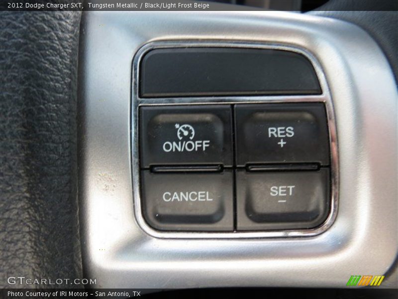 Tungsten Metallic / Black/Light Frost Beige 2012 Dodge Charger SXT