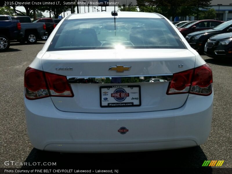 Summit White / Medium Titanium 2016 Chevrolet Cruze Limited LT