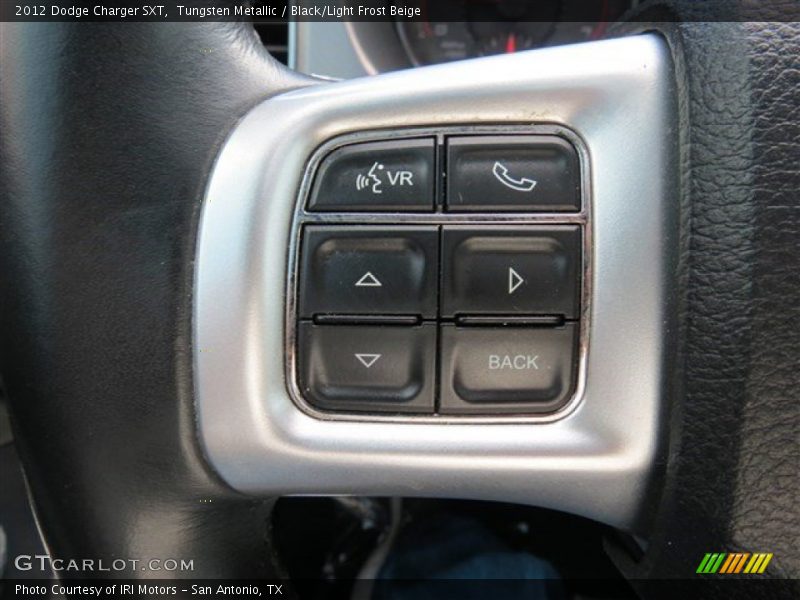 Tungsten Metallic / Black/Light Frost Beige 2012 Dodge Charger SXT