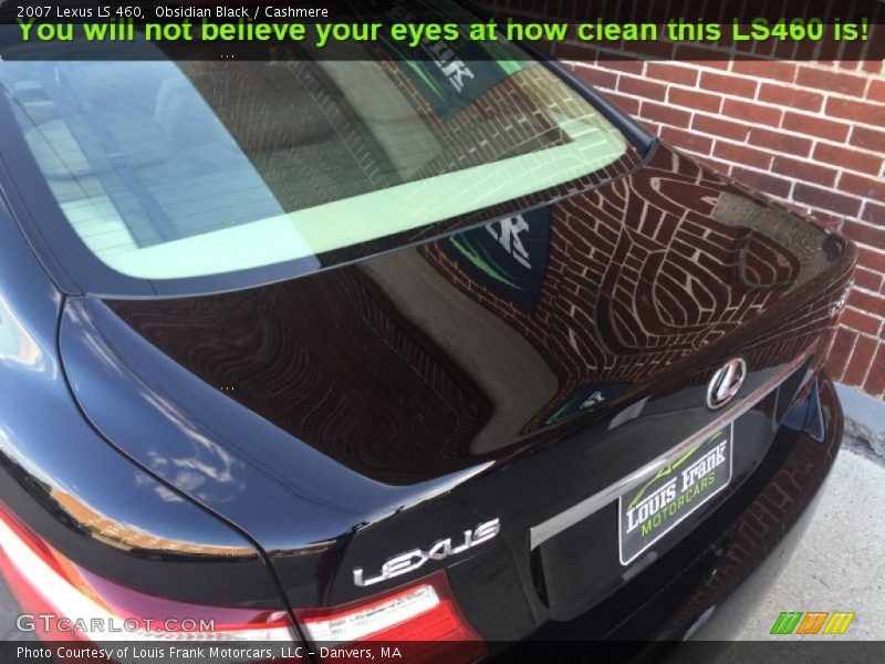 Obsidian Black / Cashmere 2007 Lexus LS 460
