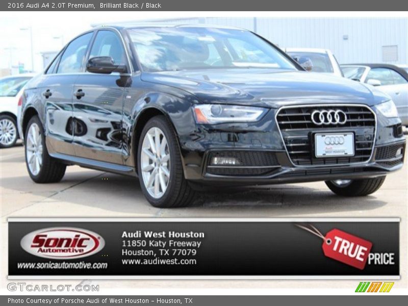 Brilliant Black / Black 2016 Audi A4 2.0T Premium