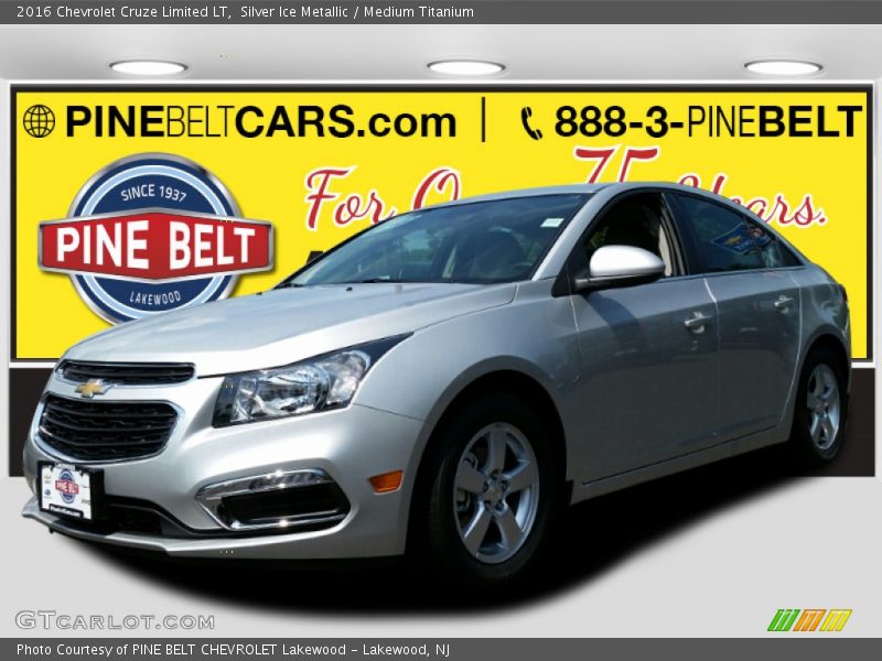 Silver Ice Metallic / Medium Titanium 2016 Chevrolet Cruze Limited LT