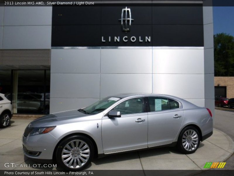 Silver Diamond / Light Dune 2013 Lincoln MKS AWD