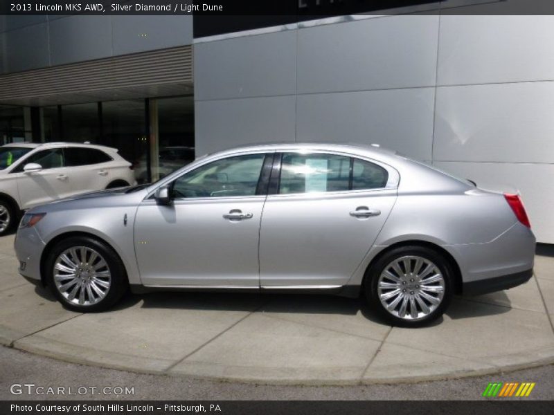 Silver Diamond / Light Dune 2013 Lincoln MKS AWD