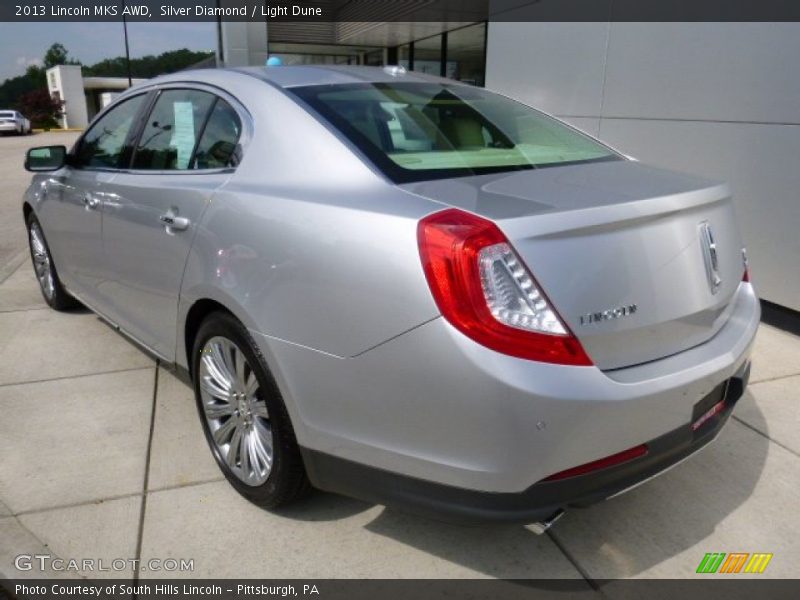 Silver Diamond / Light Dune 2013 Lincoln MKS AWD