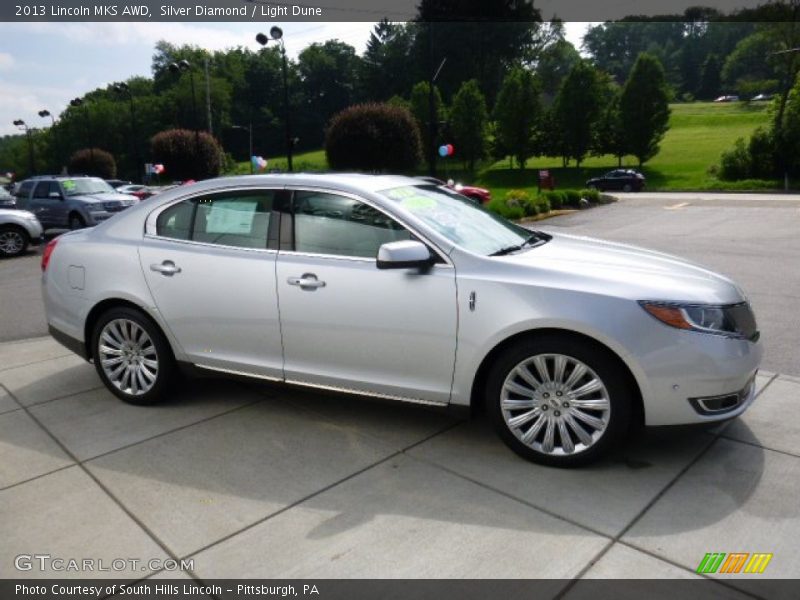 Silver Diamond / Light Dune 2013 Lincoln MKS AWD