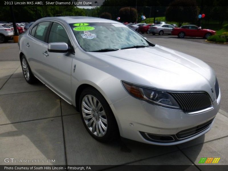 Silver Diamond / Light Dune 2013 Lincoln MKS AWD