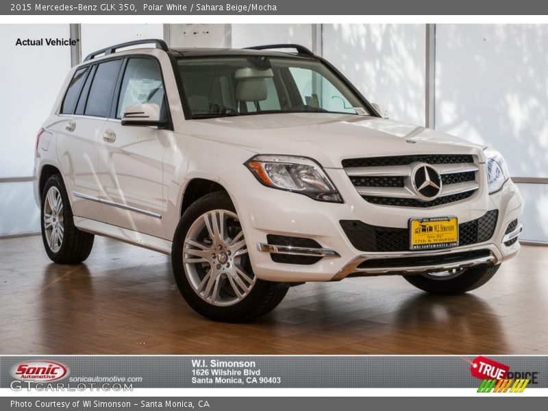 Polar White / Sahara Beige/Mocha 2015 Mercedes-Benz GLK 350