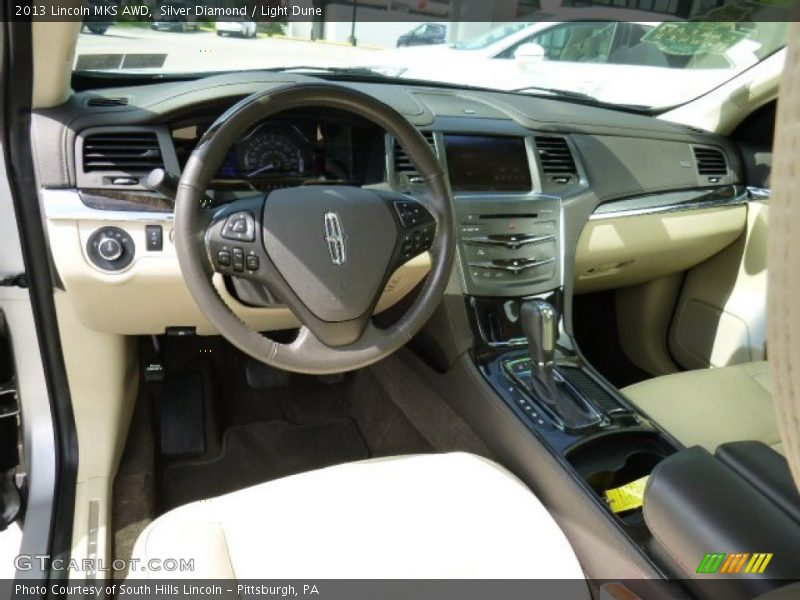 Silver Diamond / Light Dune 2013 Lincoln MKS AWD