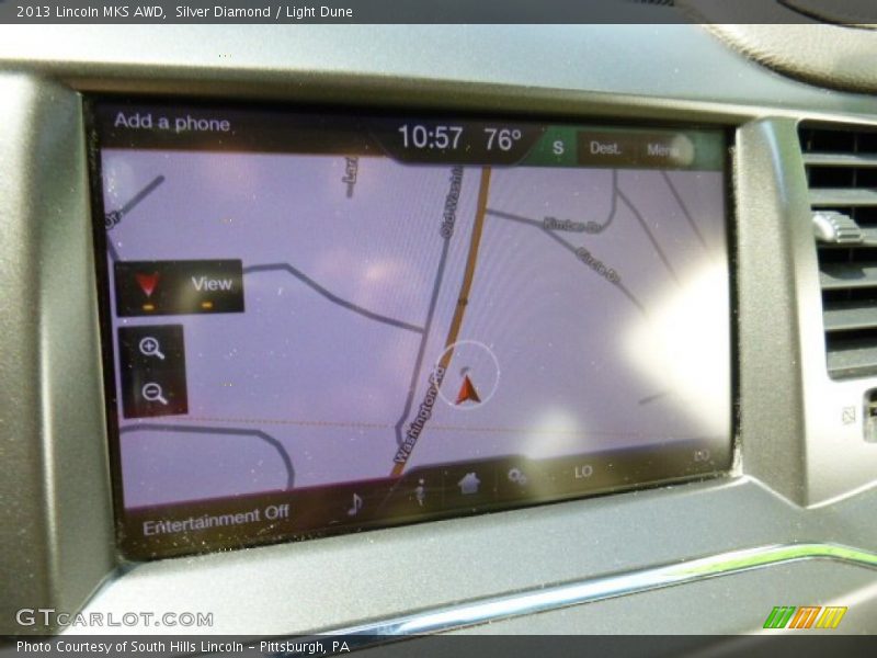 Silver Diamond / Light Dune 2013 Lincoln MKS AWD