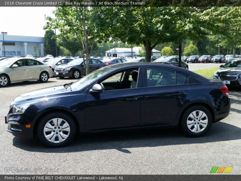 Blue Ray Metallic / Jet Black/Medium Titanium 2016 Chevrolet Cruze Limited LS