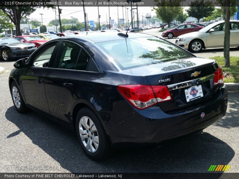Blue Ray Metallic / Jet Black/Medium Titanium 2016 Chevrolet Cruze Limited LS