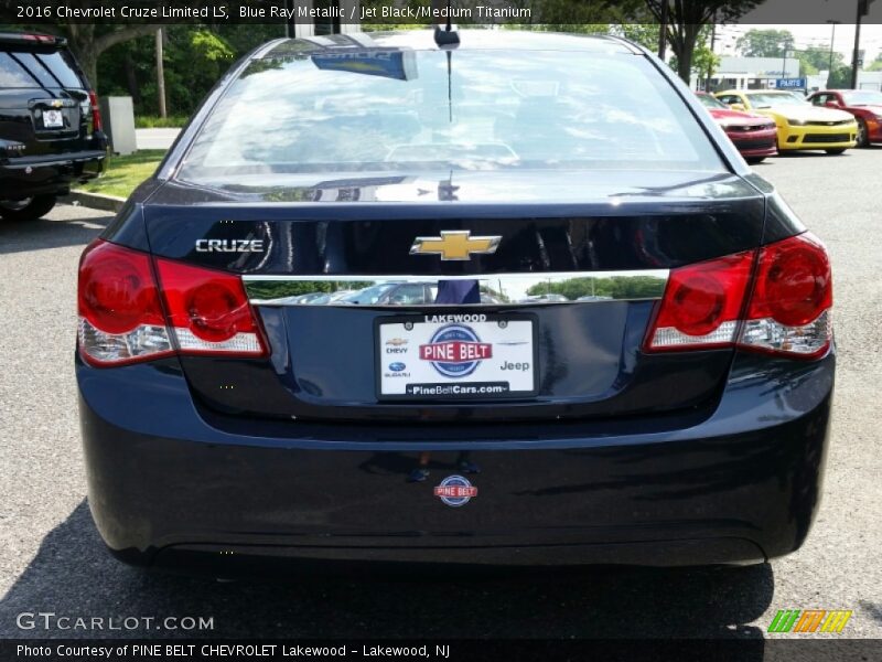 Blue Ray Metallic / Jet Black/Medium Titanium 2016 Chevrolet Cruze Limited LS