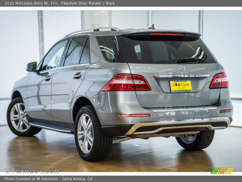 Paladium Silver Metallic / Black 2015 Mercedes-Benz ML 350