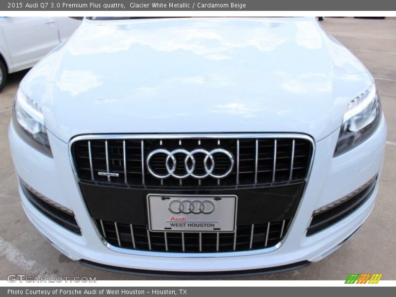 Glacier White Metallic / Cardamom Beige 2015 Audi Q7 3.0 Premium Plus quattro