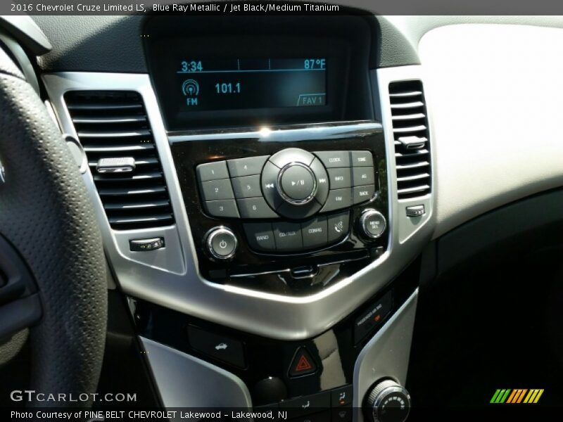 Blue Ray Metallic / Jet Black/Medium Titanium 2016 Chevrolet Cruze Limited LS