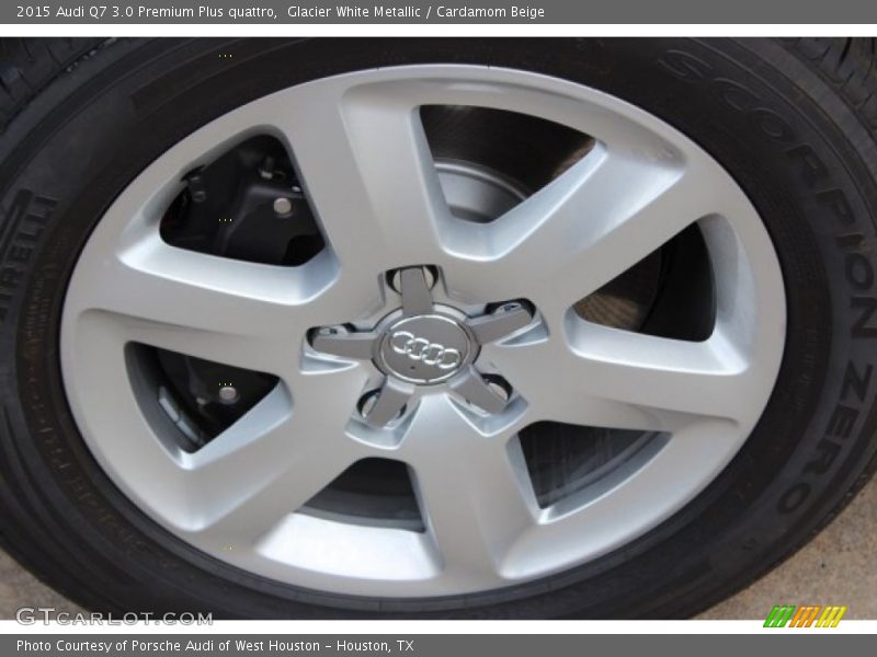 Glacier White Metallic / Cardamom Beige 2015 Audi Q7 3.0 Premium Plus quattro
