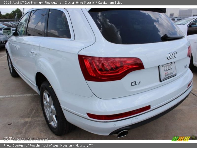 Glacier White Metallic / Cardamom Beige 2015 Audi Q7 3.0 Premium Plus quattro