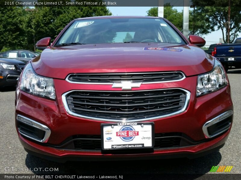 Siren Red Tintcoat / Jet Black 2016 Chevrolet Cruze Limited LT