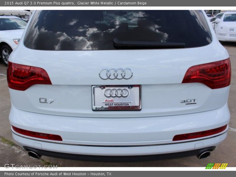 Glacier White Metallic / Cardamom Beige 2015 Audi Q7 3.0 Premium Plus quattro