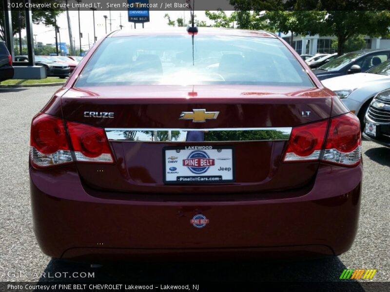 Siren Red Tintcoat / Jet Black 2016 Chevrolet Cruze Limited LT