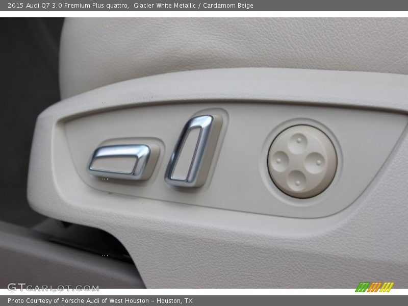 Glacier White Metallic / Cardamom Beige 2015 Audi Q7 3.0 Premium Plus quattro