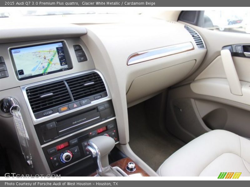Glacier White Metallic / Cardamom Beige 2015 Audi Q7 3.0 Premium Plus quattro