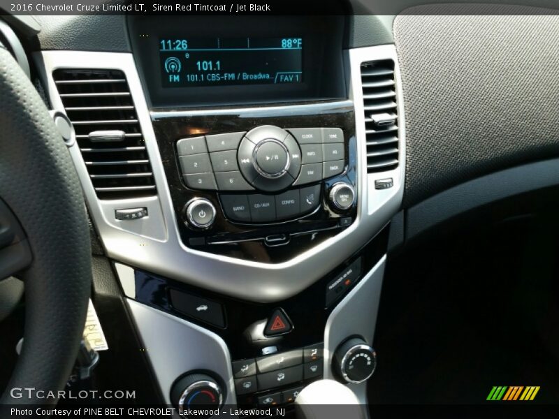 Siren Red Tintcoat / Jet Black 2016 Chevrolet Cruze Limited LT