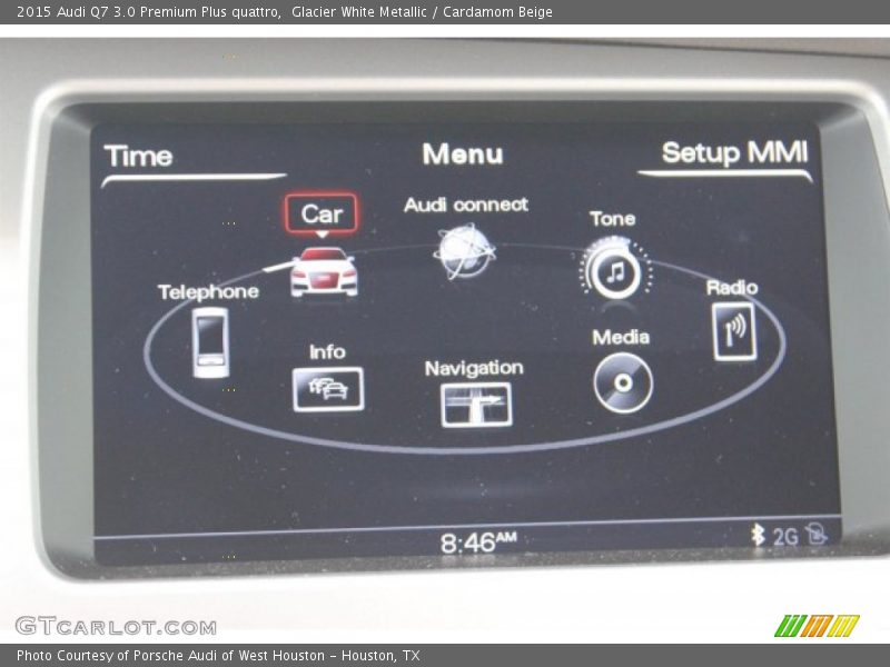Glacier White Metallic / Cardamom Beige 2015 Audi Q7 3.0 Premium Plus quattro