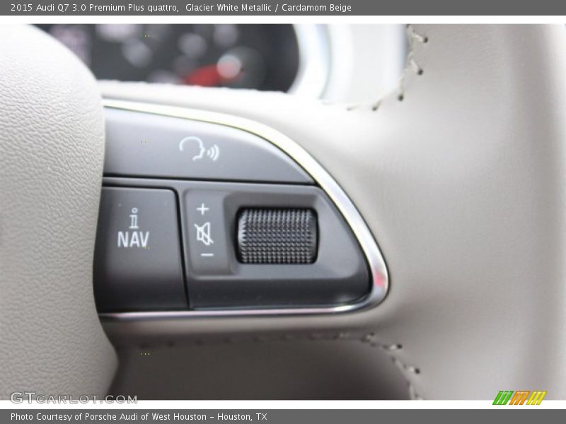 Glacier White Metallic / Cardamom Beige 2015 Audi Q7 3.0 Premium Plus quattro