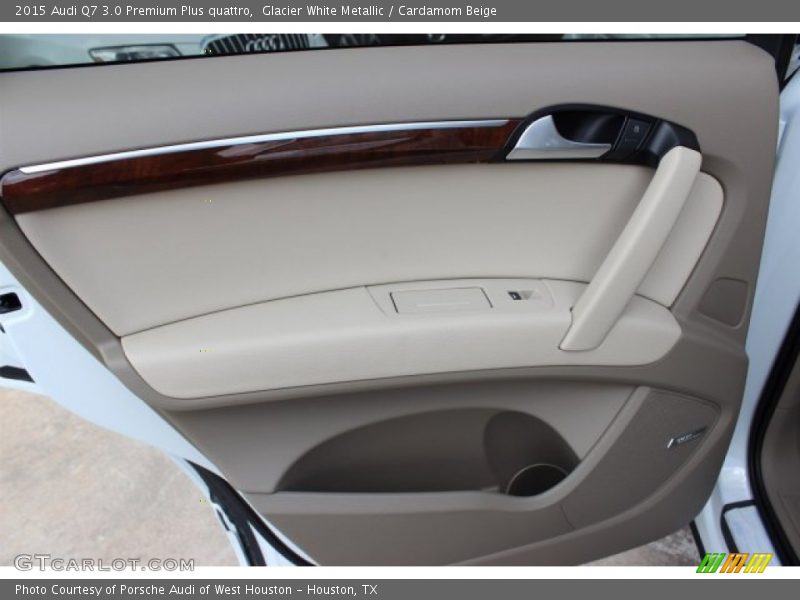 Glacier White Metallic / Cardamom Beige 2015 Audi Q7 3.0 Premium Plus quattro