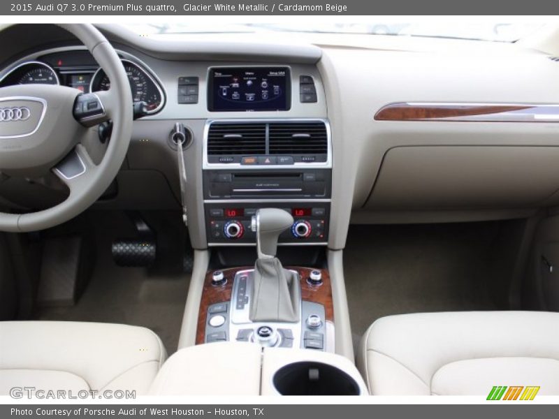 Glacier White Metallic / Cardamom Beige 2015 Audi Q7 3.0 Premium Plus quattro