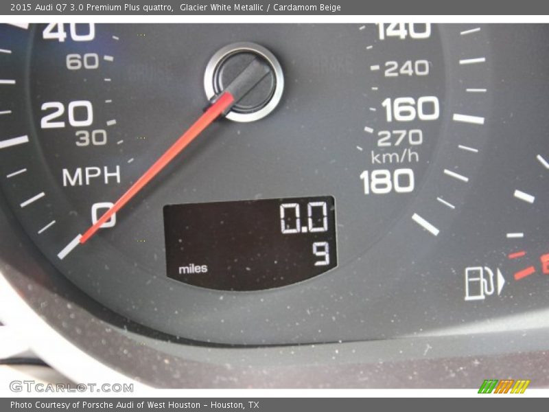 Glacier White Metallic / Cardamom Beige 2015 Audi Q7 3.0 Premium Plus quattro