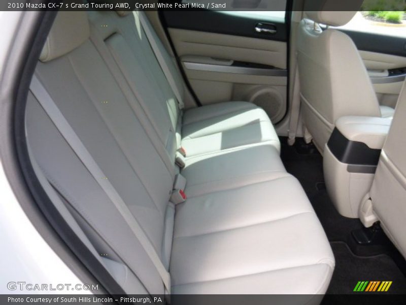 Crystal White Pearl Mica / Sand 2010 Mazda CX-7 s Grand Touring AWD