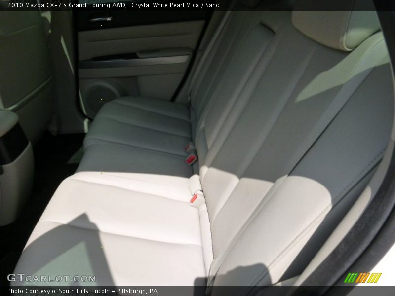 Crystal White Pearl Mica / Sand 2010 Mazda CX-7 s Grand Touring AWD