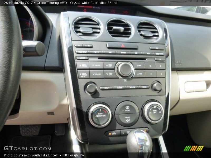 Crystal White Pearl Mica / Sand 2010 Mazda CX-7 s Grand Touring AWD