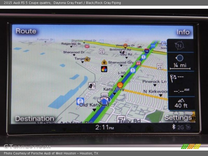 Navigation of 2015 RS 5 Coupe quattro