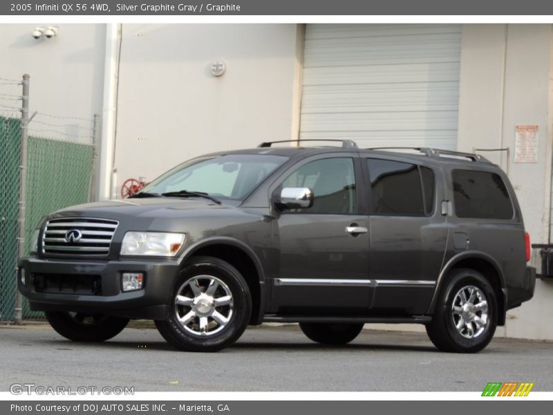 Silver Graphite Gray / Graphite 2005 Infiniti QX 56 4WD