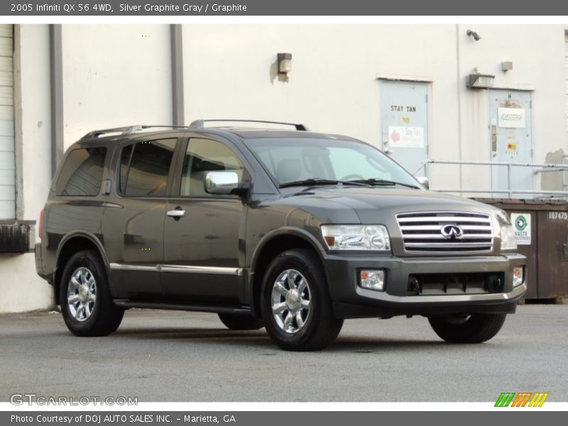 Silver Graphite Gray / Graphite 2005 Infiniti QX 56 4WD