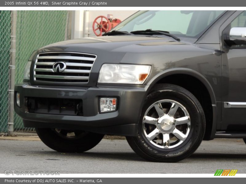 Silver Graphite Gray / Graphite 2005 Infiniti QX 56 4WD