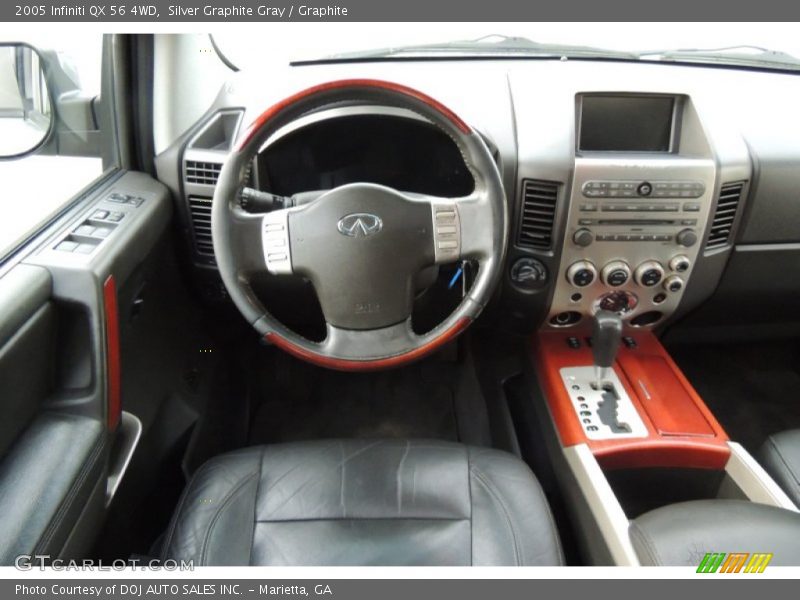 Silver Graphite Gray / Graphite 2005 Infiniti QX 56 4WD
