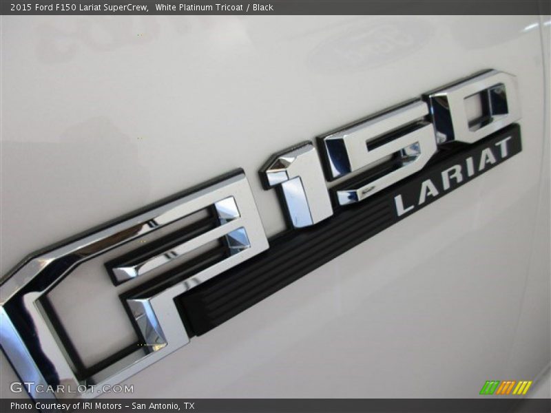 White Platinum Tricoat / Black 2015 Ford F150 Lariat SuperCrew
