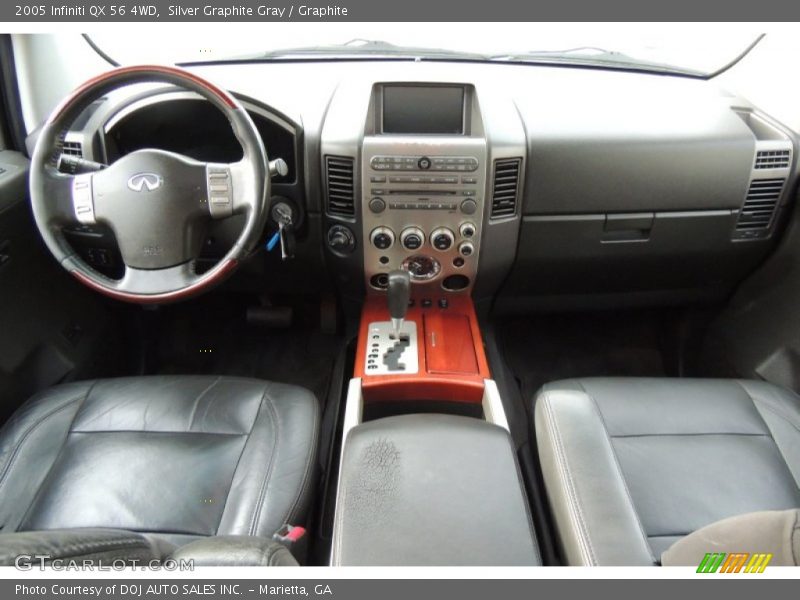 Silver Graphite Gray / Graphite 2005 Infiniti QX 56 4WD