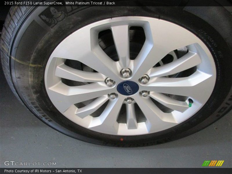 White Platinum Tricoat / Black 2015 Ford F150 Lariat SuperCrew