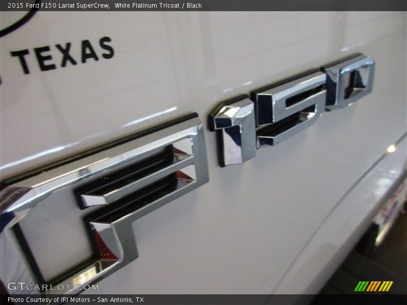White Platinum Tricoat / Black 2015 Ford F150 Lariat SuperCrew