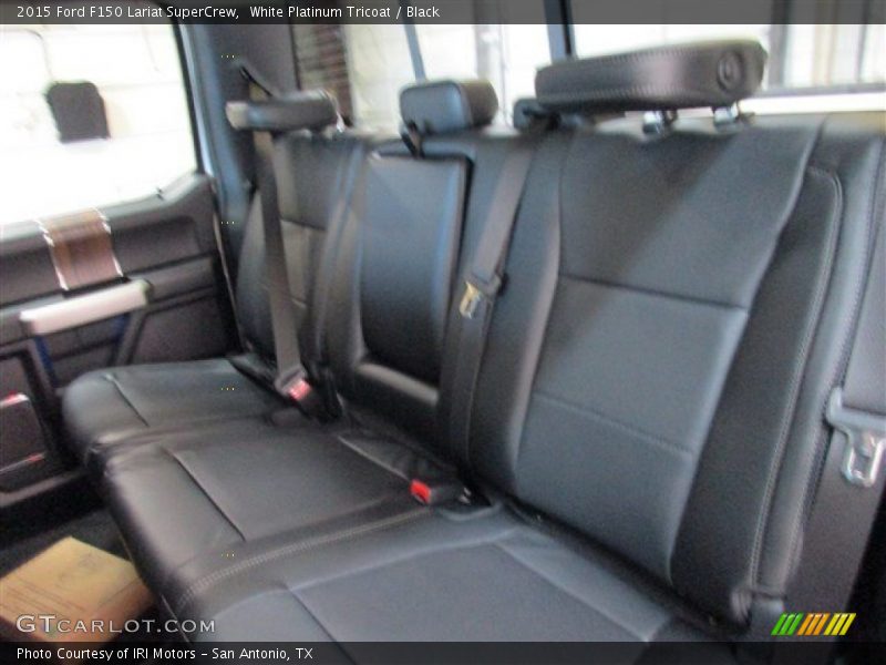 White Platinum Tricoat / Black 2015 Ford F150 Lariat SuperCrew